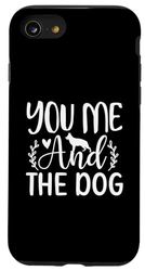 You, Me, and the Dog, Cute Typographic Design Case for iPhone SE (2020) / 7 / 8