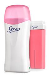 Strep - Scaldacera Elettrico, Kit Epilazione professionale e di Lunga Durata, inclusi una Ricarica di Cera e 15 Striscette