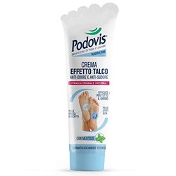Podovis, Talcum Effect Cream - Anti Odour Foot Cream, Absorbs Sweat, Prevents Bad Odour Formation, Moisturizing Properties, Feeling Freshness, 100 ml