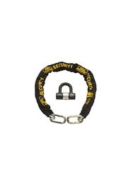 Burg-Wachter 12 mm Sprzedawany łańcuch bezpieczeństwa rowerowego Diamond Lock, czarny, 1 m