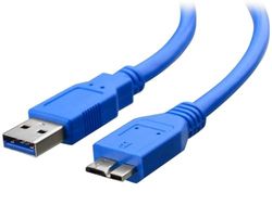 Techly 304857 Cavo USB 3.2 Superspeed A/Micro B 0,5 m Blu