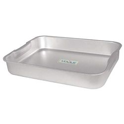 Genware K424 Vogue Teglia da forno in alluminio, color argento, 420 x 311 x 70 mm