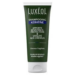 Luxéol - Shampoing Kératine - Apporte Résistance, Protection & Vitalité aux Cheveux - Enrichi en Kératine et Kératine Végétale(1) - Formule d'Origine Naturelle - Fabriqué En France - 200 ml