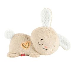 Fisher-Price Peluche Veilleuse Mon Lapin Câlin, jouet apaisant avec musique, lumières et mouvement pour nouveau-nés, HXG97
