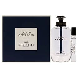 Coach Open Road Gift Set for Men EDT Spray and Travel Size - New