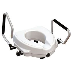 Identités Sollevatore WC Primo – 2 braccioli – Forma anatomica – Inclinazione Anteriore – Polietilene – 12,5 cm – Fissatore singolo su lunetta – Ciotola anatomica modellata