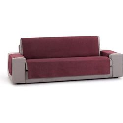 ECOMMERC3 | Funda Sofá 2 Plazas Fácil de Colocar con Gomas Elásticas para Ajuste Firme - Funda Sofá Burdeos Ideal para Proteger y Renovar Respaldo, Asiento y Brazos