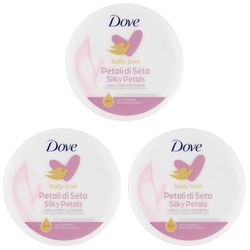 Dove Crema Corpo Petali di Seta per Tutti i Tipi di Pelle, 300ml (Confezione da 3)