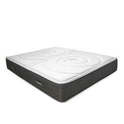 DUÉRMETE ONLINE Matelas en Mousse viscoélastique Double Face – Hauteur 25 cm – Visco sur Les Deux Faces – Rembourrage Confortable, Blanc, 160 x 180 cm