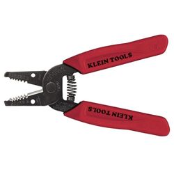 Klein Tool s 11046 - Descascador de arame, fabricado nos Estados Unidos, ferramenta de descamação/corte para trança de 16-26 AWG, nariz compacto com furos de descascamento de precisão