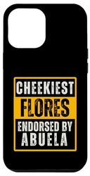 Carcasa para iPhone 14 Plus Cheekiest Flores Endorsed by Abuela Family Funny