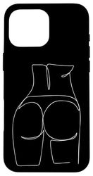 snirt Line Drawing of a Women's Body Sexy Women Motif Case for iPhone 16 Pro Max