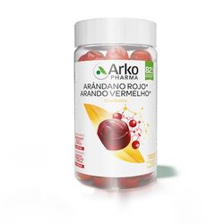 Arkopharma Arkogummies Arándano Rojo, Complemento alimenticio, 60 caramelos de goma sin azúcar, ayuda a optimizar el bienestar urinario, apto a partir de 3 años y para veganos