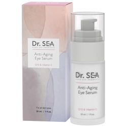 DR. SEA - Sérum Contour des Yeux Anti-Âge au Q10 & Vitamine C - Éclat, Hydratation & Réduction des Cernes - Prévient les Rides & Illumine le Regard - 30ml