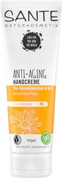 SANTE Naturkosmetik Anti-aging handkräm, vegan, sheasmör och ekologisk tusensköna, organiska extrakt, naturlig handvård, 75 ml