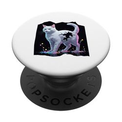 Gatto Pixel PopSockets PopGrip Adesivo