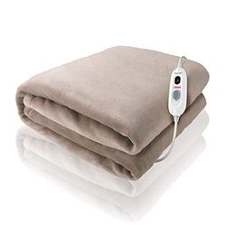 Ufesa Softy Plus Manta Térmica Eléctrica 180x140cm, 120W, Ultrasuave, 3 Niveles de Temperatura, Apagado Automático, Lavable