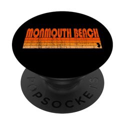 Monmouth Beach, estilo retro de los años 80 de Nueva Jersey PopSockets PopGrip Adhesivo