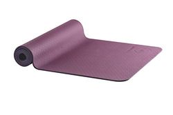 YIN-YANG EARTH Dubbelzijdige Yogamat 6 mm - 61x183cm - Aubergine/Blauw