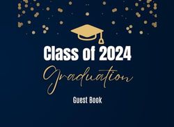 Class Of 2024 Graduation Guest Book: Graduation Guest Book with Gift Log, Memory Keepsake, Autograph Collection, and Message Space for High School & College Seniors, Navy and Gold.