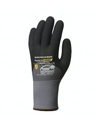 Coverguard Handschoenen van polyester + picots voor MILIEU SEC T9, zwart en grijs, maat 8