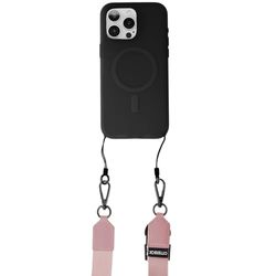 OtterBox 2-in-1 Crossbody Strap, Bandoulière pour téléphone, cordon réglable, boucles pour accrocher des clés et écouteurs, compatible avec la plupart des coques de téléphone OtterBox, Rose