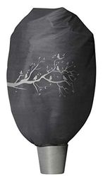 Windhager Winter Deko Fleece Cover Protect XXL, koudebescherming, vorstbescherming, tuinvlies, afdekvlies, vogelmotief, grootte XXL, 1,4 x 2 m, antraciet, 07399