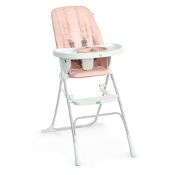 ity by Ingenuity Sun Valley compacte opvouwbare kinderstoel, voedselveilige plaat, veiligheidsharnas, voor kinderen vanaf 6 maanden, uniseks, roze