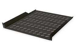 DIGITUS Professional Extendible Shelf for 19-inch cabinets, Black