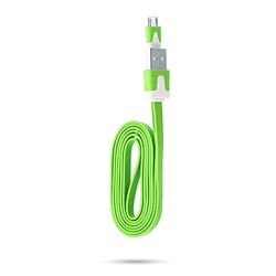 Shot Case laddningskabel för Nokia 3.2 USB/Micro USB universal Noodle (grön)