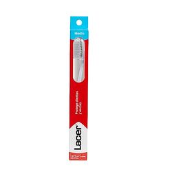 LACER - Escova de dentes, cera média, filamentos Tynex, elimina a placa bacteriana, ideal para limpeza interdental e higiene bucal completa