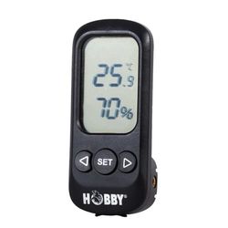 HOBBY Terraristik Terra Check - Hygromètre numérique et thermomètre avec fonction d'alarme - Pour un contrôle précis de l'humidité et de la température dans les terrariums - Pour un climat idéal