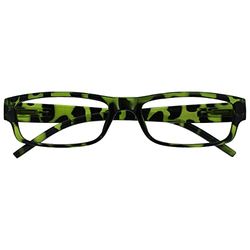 OPULIZE Ace Occhiali da Lettura, Verde Tartaruga, +1,50 Diottrie Unisex