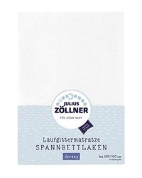 Julius Zöllner 8390347100 toalha de baixo ajustável, adequado para parques colchões 68 x 90, até 100 x 100 cm, branco, branco
