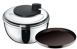WMF Gourmet Centrifugadora para salada de 25,4 cm, aço inoxidável mate com tampa, adequada para máquina de lavar louça