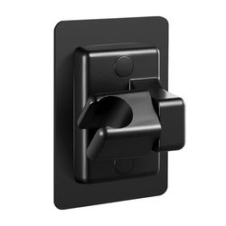 GEFIRE Soporte Ducha sin Taladro, 360°Soporte Alcachofa Ducha Universal, Materiales ABS Soporte de Ducha, Interfaz universal para una Fácil Instalación Soporte Alcachofa Ducha（Negro）