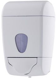 Mar Plast A77611WI Distributeur de savon à bouton 0 55 L Blanc avec fenêtre transparente 180 x 80 x 115 mm