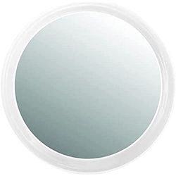 MSV homeXpert Miroir Rond Grossissant X 3 avec Ventouse PP Blanc