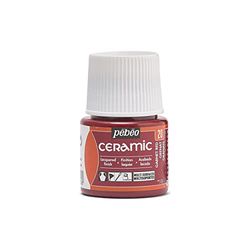 Pebeo - Cerámica - Color opaco para terracota, cerámica y loza - Botella 45 ml, Garnet
