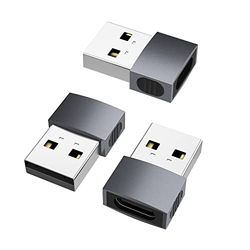 nonda Adaptador USB C Hembra a USB Macho (3 Pack), Convertidor Cable Cargador Tipo C a USB A para iPhone 11 12 13 14 Pro MAX, iPad Air 6, Samsung Galaxy S20 /S21 Plus Note 10 S10+ Ultra
