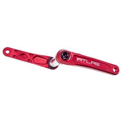 Race Face, Manivelles ATLAS-170-rouge (Sans boitier) Unisex Adulto, Rosso, 170 mm