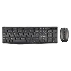 NGS HYPE KIT - Draadloos multimode toetsenbord + muisset, DPI: 800/1200/1600, Tri Mode connectie BT4.0+BT4.0+2,4G (Spaanse QWERTY)