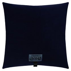 Mjukt fleece-örngott – polarfleece-örngott med virkade stygn – fluffigt örngott – 40 x 40 cm – 595 Dark Marina – från "zoeppritz since 1828", 702291-595-50 x 50