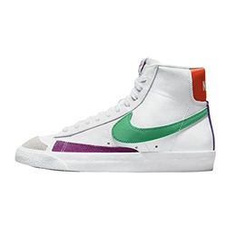 NIKE Blazer Mid '77 vintage sneaker för kvinnor, Vit stadion grön picante röd, 42.5 EU