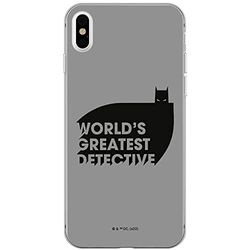 ERT GROUP mobiltelefonfodral för Iphone XS Max originalt och officiellt licensierat DC mönster Batman 051 optimalt anpassad till formen på mobiltelefonen, fodral tillverkad av TPU-plast