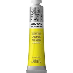 Winsor & Newton 1437087 Winton fijne olieverf van hoge kwaliteit met gelijkmatige consistentie, lichtecht, hoge dekkingskracht en rijk aan pigmenten - 200ml Tube, Cadmium Lemon Hue