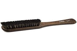 NANO ABSOLUTE Fade Brush S - Beard Brush Men - Beard Care Brush - Cleaning Brush for Men - Ideal for Removing Cut Hair - Hairdresser & Barber Needs - Wooden Styling Brush Black