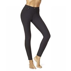 Hue Essential - Leggings in denim da donna - Nero - XS