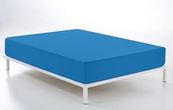 Bajera Azul Cendre Azul Cendre - Cama de 160 (28 cm wysokości) - 50% algodón / 50% poliester - 144 wysoki połysk, gramatura: 115