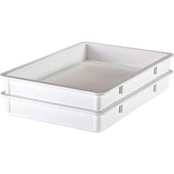 "Cambro Polypropyleen Pizza Deeg Dozen, 3" Diep, 6PK Wit DB18263P-148"